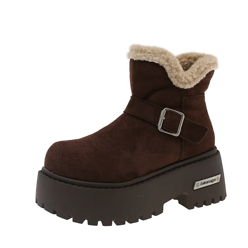 

High Quality Snow Boots for Women in Winter Plush Warm Cotton Shoes for Women Anti Slip Comfortable Short Boots Botas Para Mujer