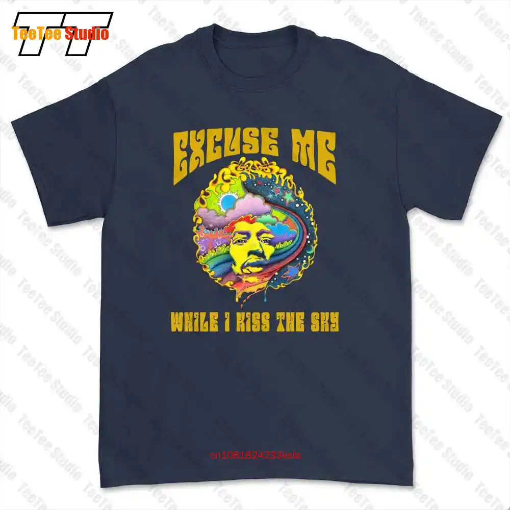 Excuse Me While I Kiss The Sky Kids Hendrix Guitar Legend T-shirt Tee 1AMH