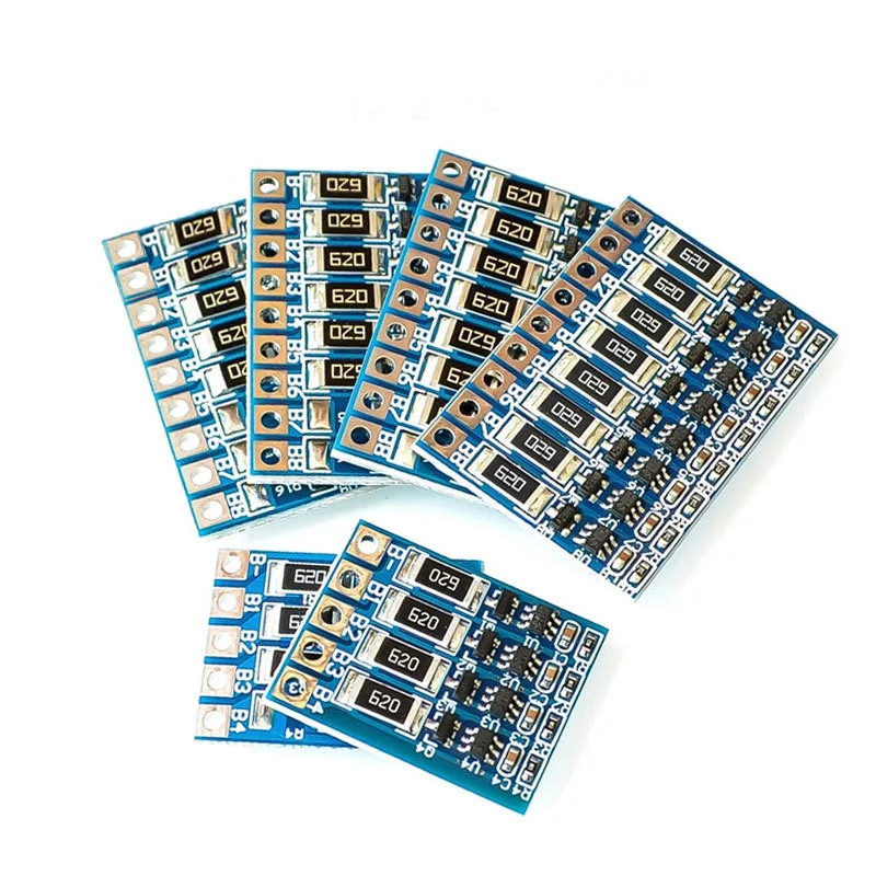 

1~100Pcs 3S/4S/5S/6S/7S/8S 18650 Lithium Battery Polymer Battery Equalization Board 11.1-33.6V 8S Charging