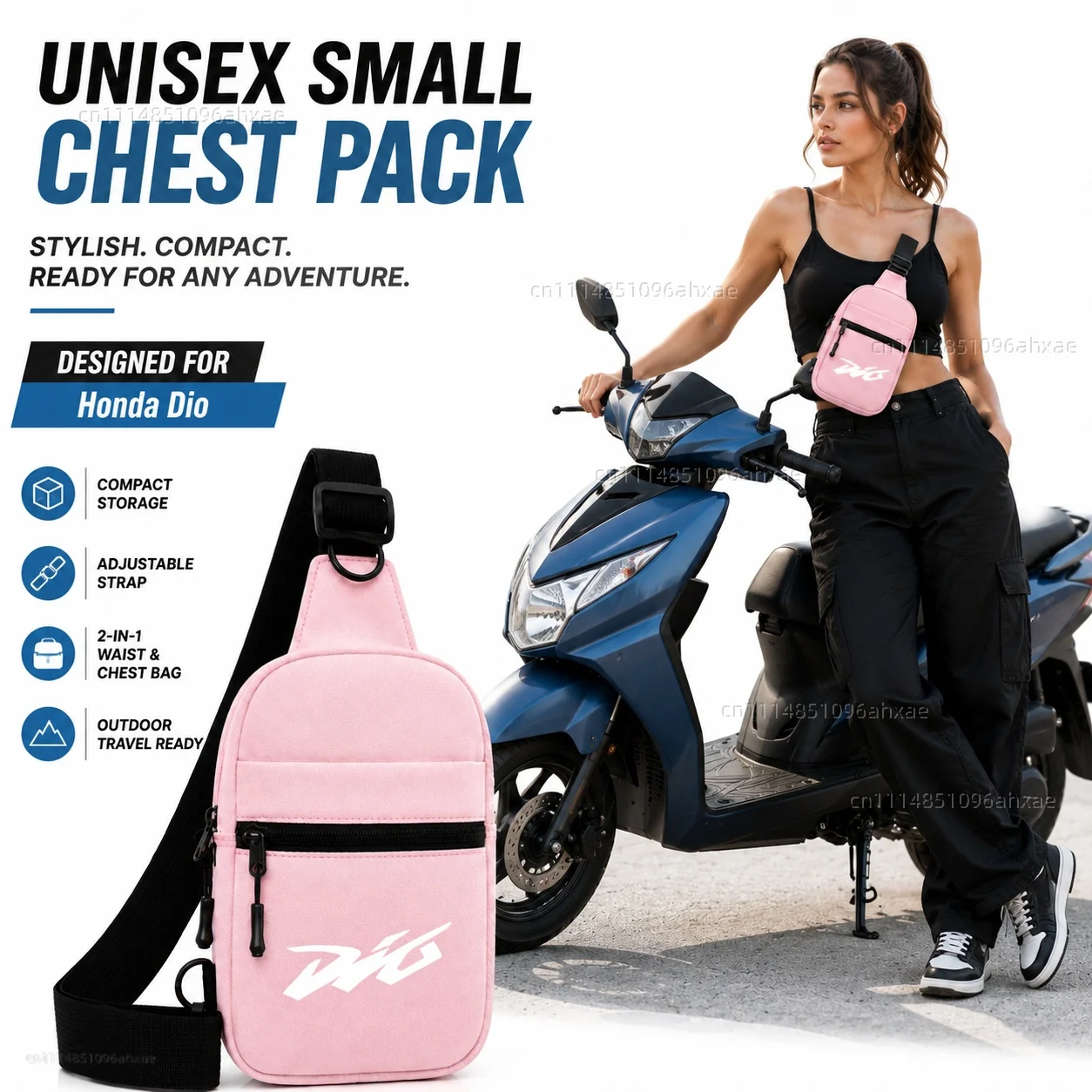 

Motorcycle 2In1 Multi-functional Waist Bag Chest Bag Outdoor Travel Bag For Honda Dio 50 ZX50 DJ-1 DJ-1RR AF19 AF18 SR AF20 ZX