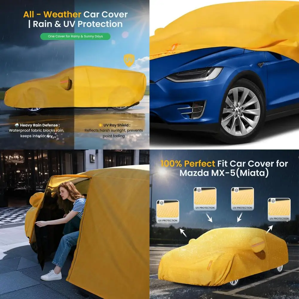 

Сверхмощный автомобильный чехол, водонепроницаемый, всепогодный, подходит для Tesla Model X, уличный внедорожник, чехол с зарядным портом и дышащим V-образным вырезом