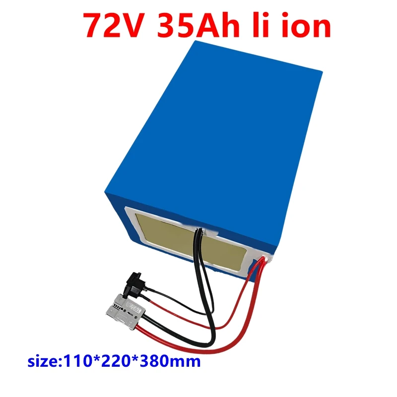 

JJ 72v 30Ah 40Ah lithium ion battery pack li ion BMS for bike 3500w 5000W motor Vehicle tricycle scooters Go Cart skateboad