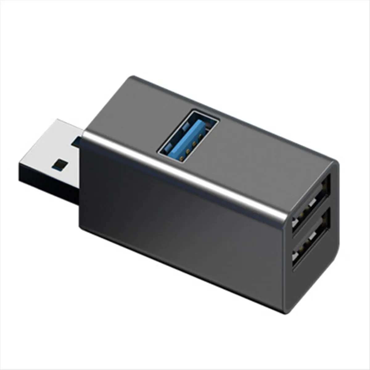 A85P USB Hub Plug Play Data Hub Anti-Interference 3 Ports USB3.0 Expander Sturdy 3-in-1 USB 3.0 Hub Adapter Laptop Accessory