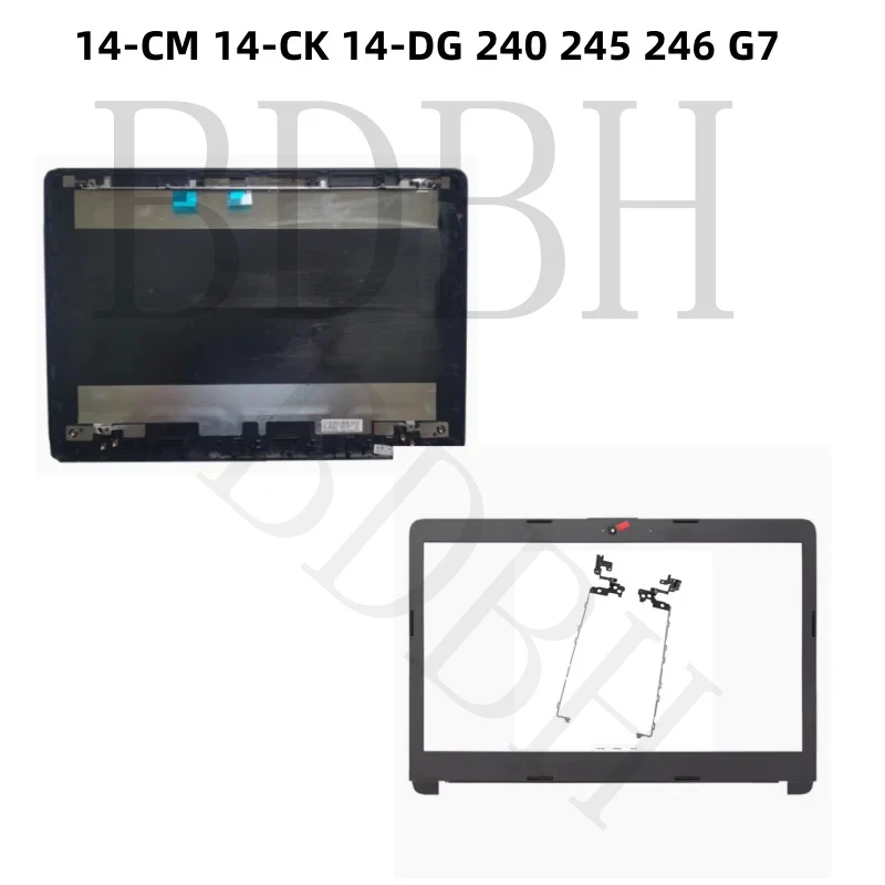 For HP Pavilion 14-CM 14-CK 14-DG 240 245 246 G7 TPN-I131 Laptop LCD Back Cover With Bezel Front Frame