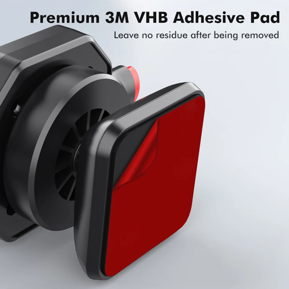 Clip de montaje para soporte de teléfono para salpicadero de coche 360 °   Soporte adhesivo giratorio para teléfono GPS Instalación rápida para todos los teléfonos y todos los automóviles