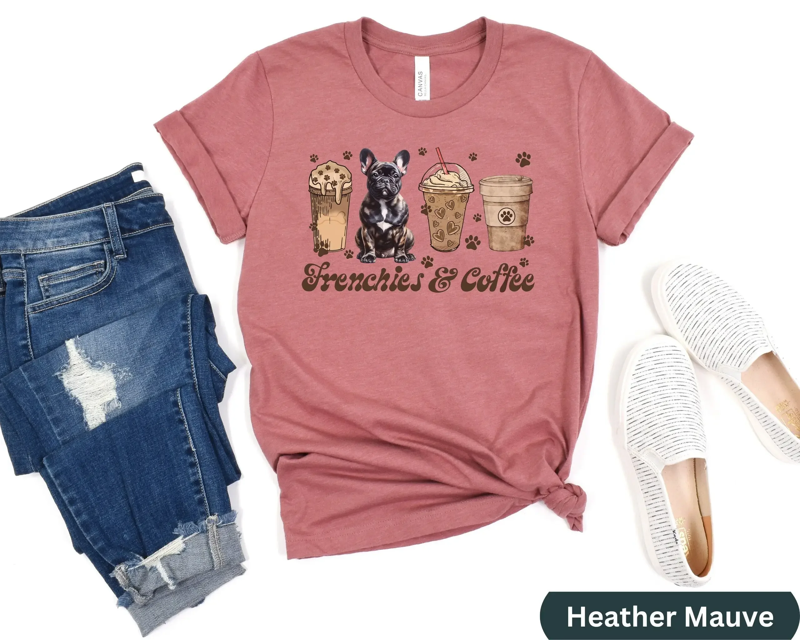 

Funny French Bulldog Mom T Shirt Cute Frenchie Dog Her Gift For Person Coffee Pet