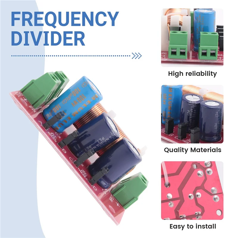 AA84 4X400W ลําโพง Crossover 2 ทิศทางสูง-ต่ํา 4-16 โอห์มความถี่สําหรับลําโพง