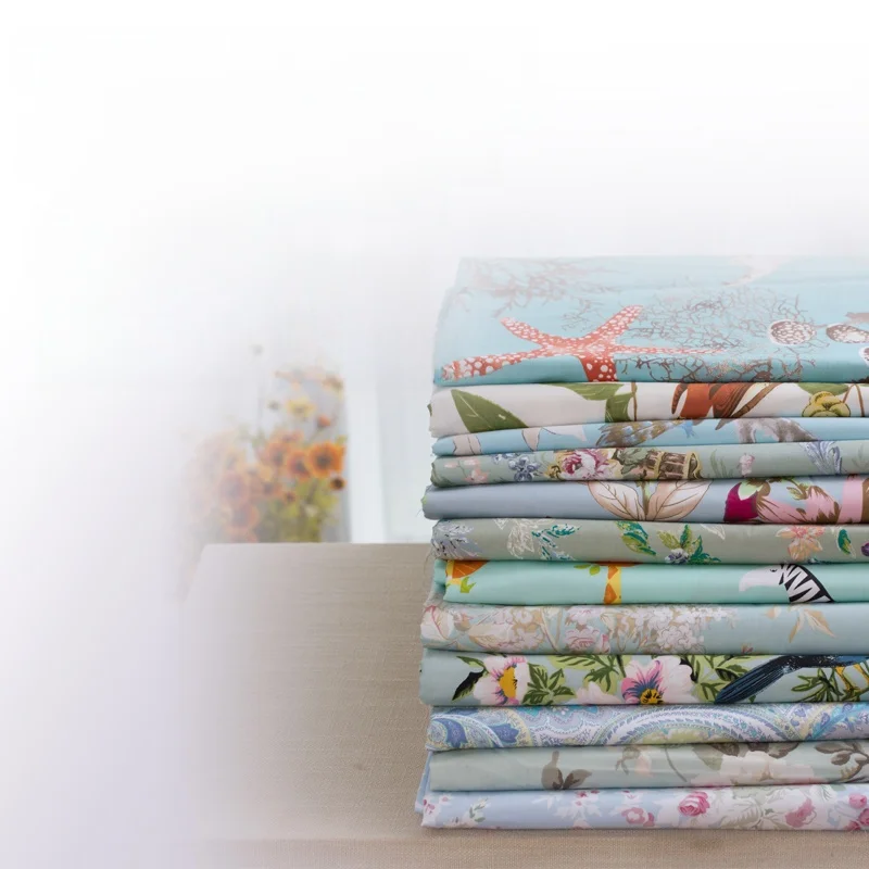 قماش ساتان سميك من القطن المخملي طويل الألياف بعدد خيوط 60، عرض 2.8 متر، قماش منزلي، وسادة إسفنجية، مواد للحرف اليدوية