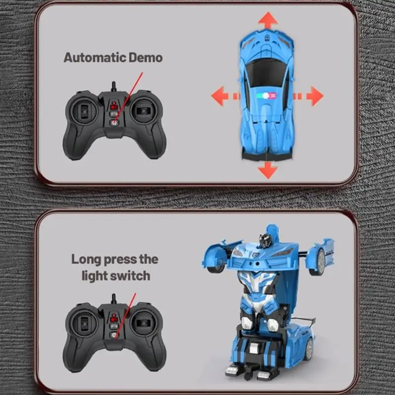 54DF Kids Remote Control Drifting Car With Robot Conversion Feature High Speed Remote Control Vehicle Interactive Gift
