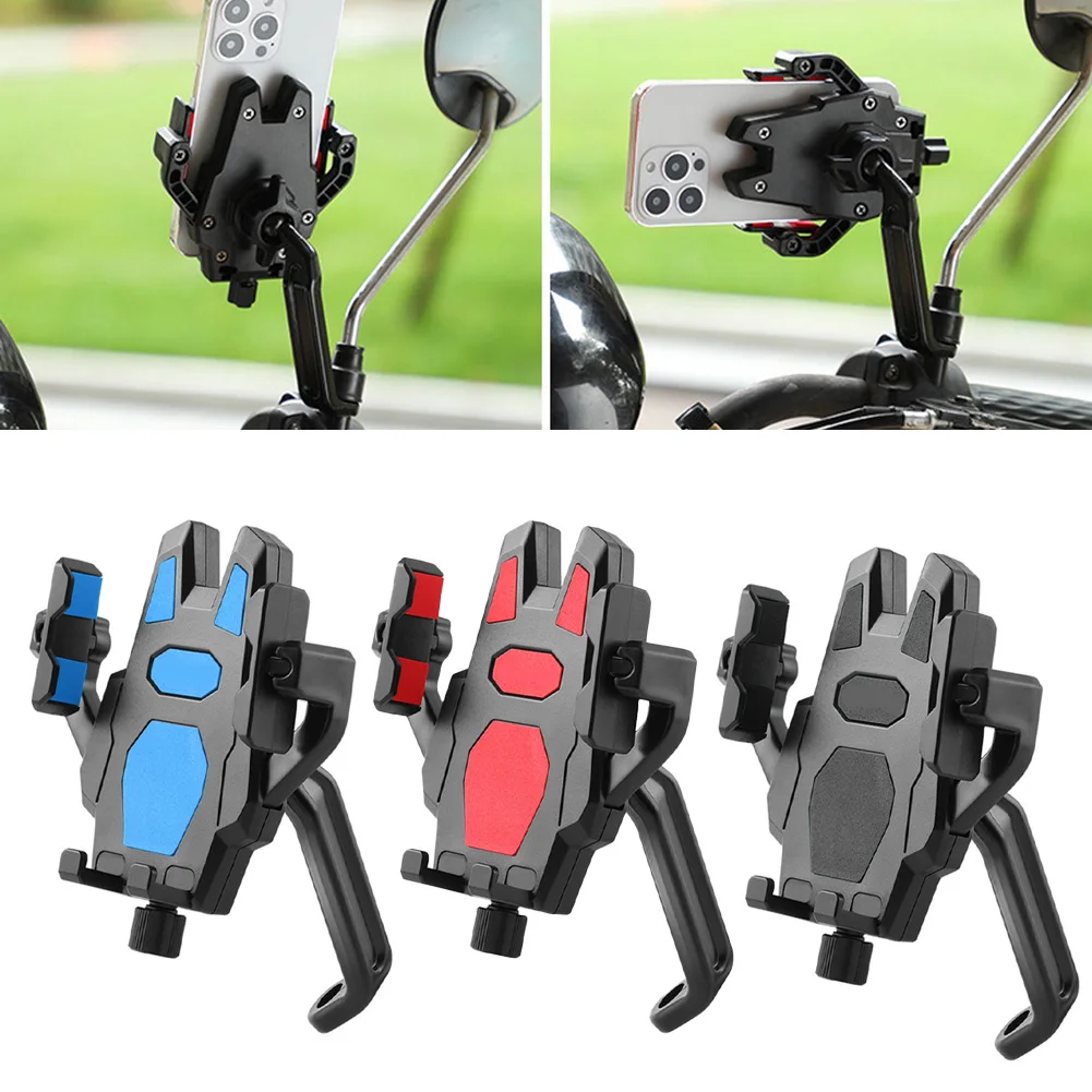 Bike Bicycle Mobile Phone Holder Stand Universal- Scooter Motorcycle Motorbike Rearview Mirror Cellphone Mount Support Hot Sale