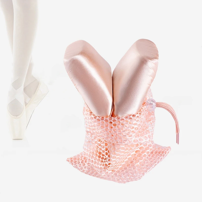 Drawstring Ballet Bag Blue Champagne Color Dance Bag For Girls Ballerina Pointe Shoes Bags Ballet Dance Accessories view 3