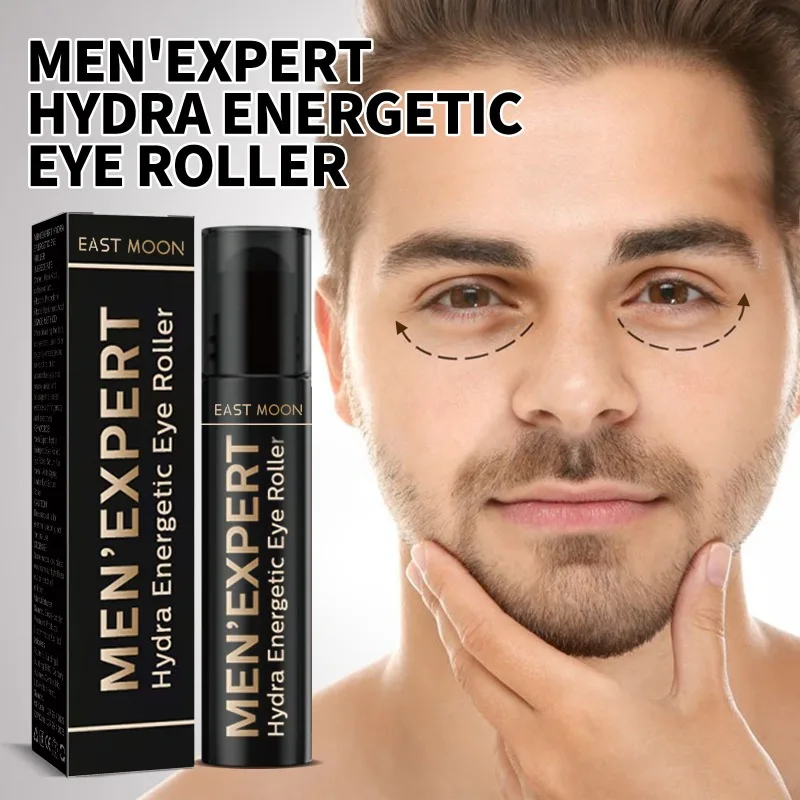 

Men Hydrating Eye Roller Cream Massager Skin Care Remove Dark Circle Eye Bags Puffiness Anti Wrinkle Firming Eye Serum