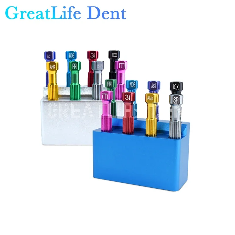 

GreatLife Dent Dental Laboratory Stainless Steel Implant Screw Driver Dentistry Tool Kit Micro Screwdriver Dentist Instrument