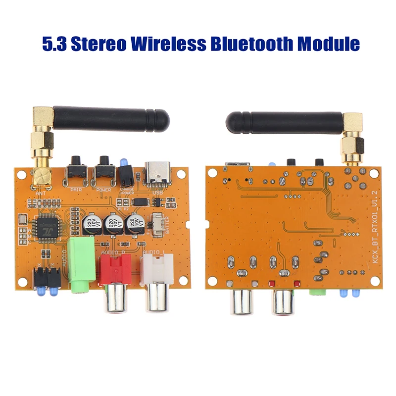 5.3 Stereo Wireless Bluetooth Module Wireless Audio Transceiver Module Board DC 3.5V-5V Automatic Connection Last Devices
