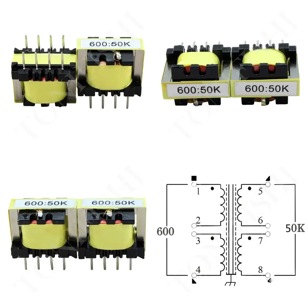 Permalloy Audio Transformer for Boost Amplifier Input and Isolation Transformer for 600 Ohm to 50K Ohm Impedance Matching
