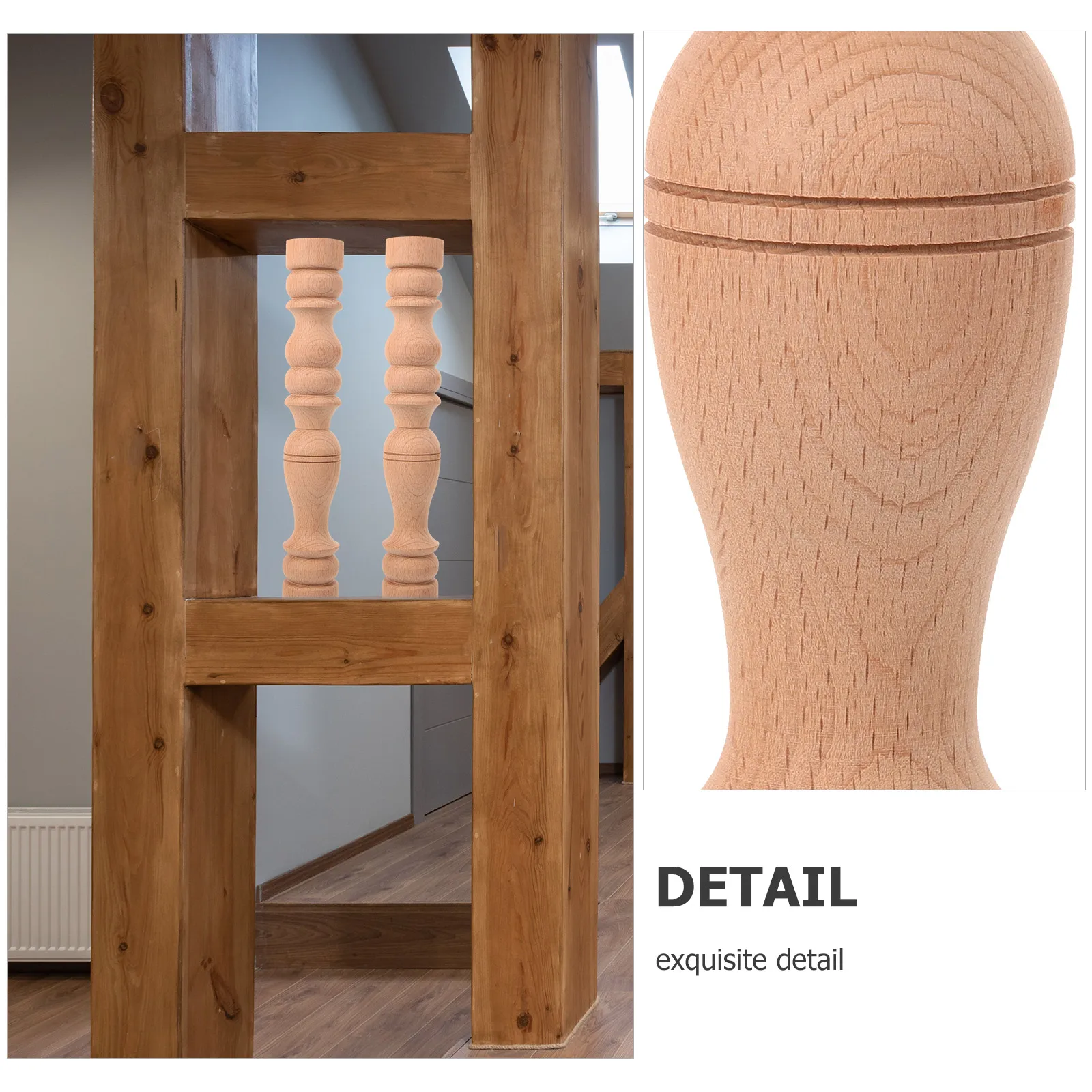 

Solid Wood Roman Column Post Carved Decorative Furniture Leg Cabinet Column Rustic Home Supply Unfinished Wooden Furniture Post