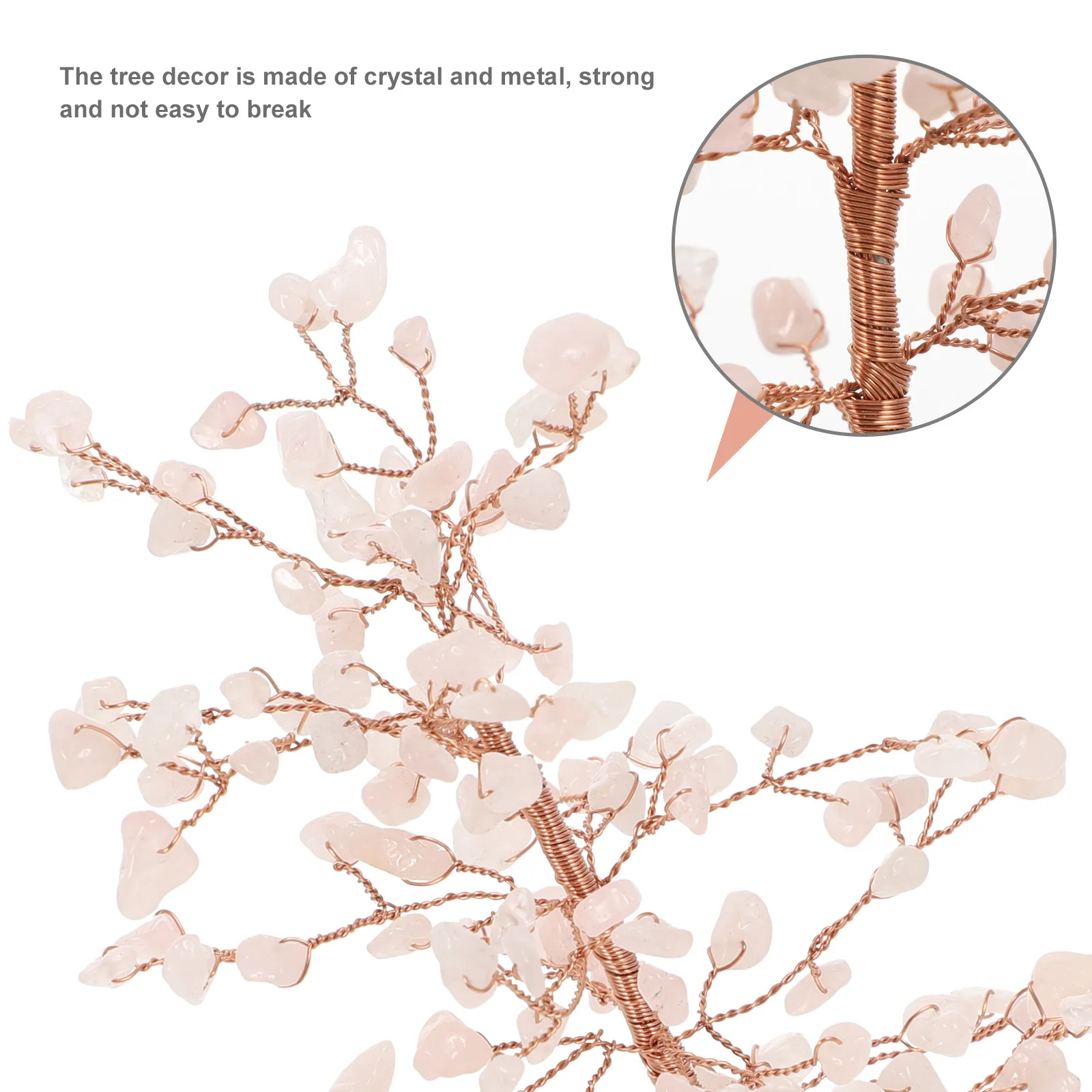 

Crystal Money Tree Desktop Decoration Premium Crystal Tree Ornament Stable Tabletop Good Fortune Decor Good Fortune Decor