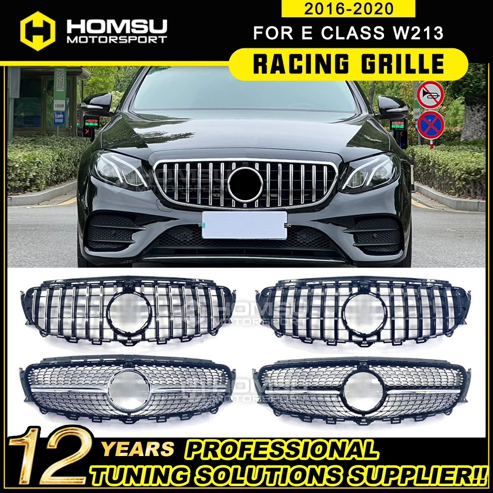 2016+ EClass W213 Racing Gt Grill fit for Bens E Class W213 Gt Gril C238 GT grille Year 2016-2019 E200 E300 E320 E250 E400