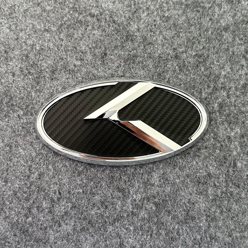 1pcs x 3D ABS K Logo Car Front Hood Rear Trunk Logo Emblem Badge Stickers for Kia Sportage Sorento Optima Forte Rio Stinger K5 view 6
