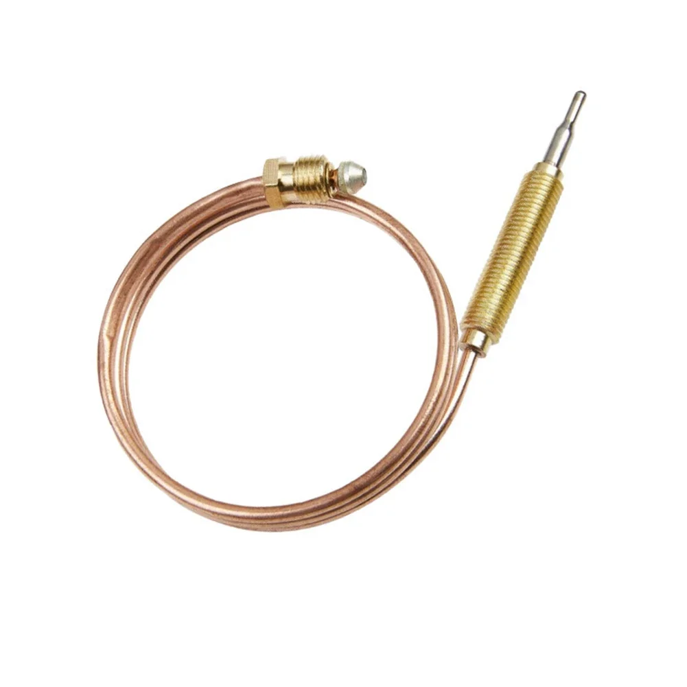 Cooking Outdoors BBQ Thermocouple Flameout Protection Device 30cm Thermocouple Fast Reply Time Metal Construction
