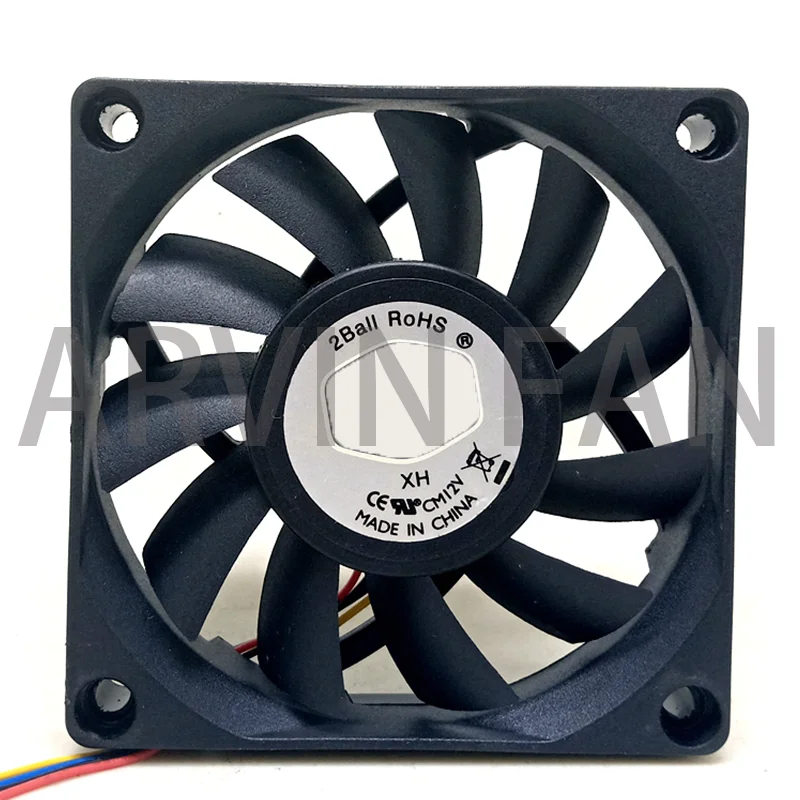 

70mm Fan Cooler Radiator A7015-30BB-4IP-F1 DF0701512B2MN 4WIRE 12V 0.22A Cooling Fan 70*70*15MM Pwm