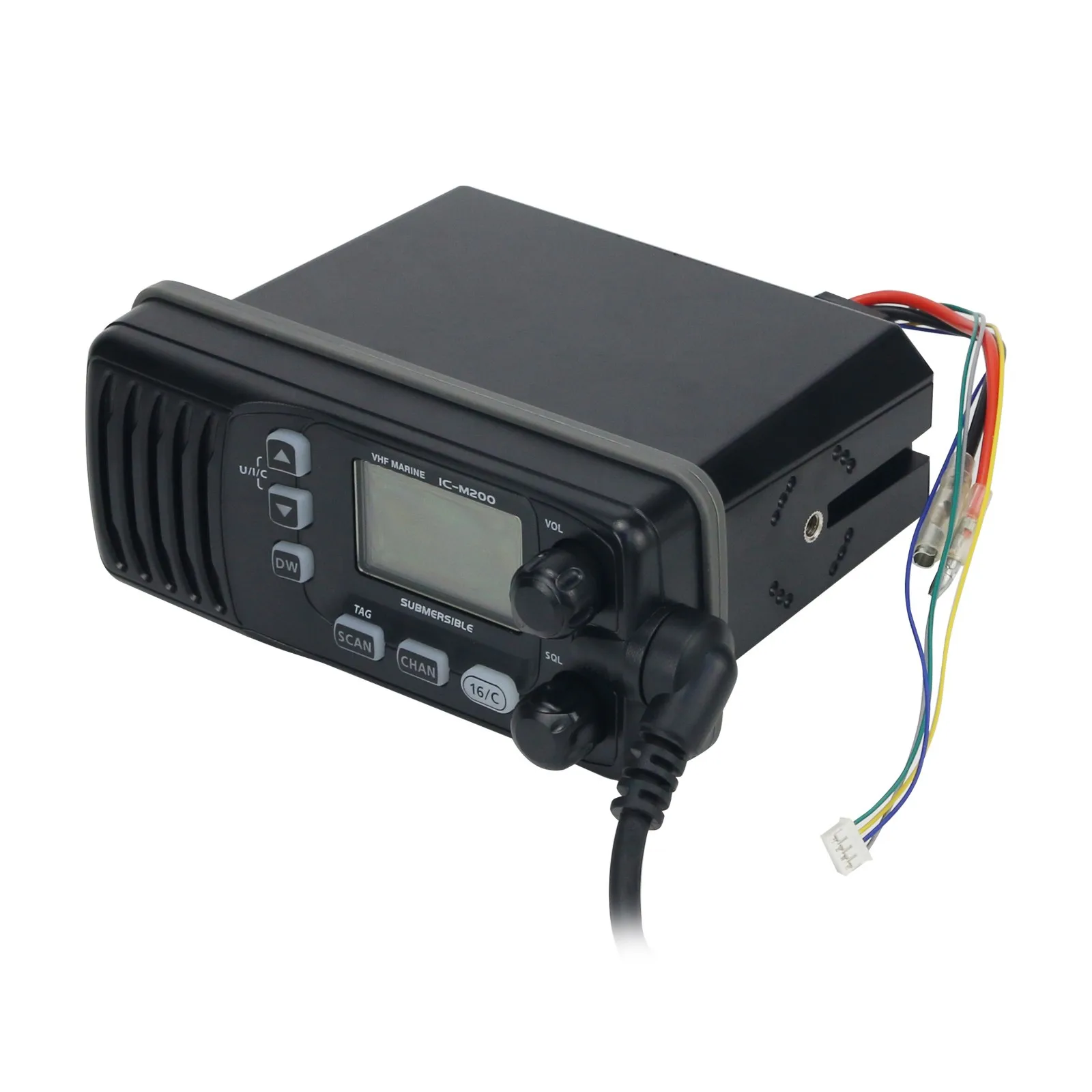 Hamgeek IC-M200 راديو المحمول مقاوم للماء VHF البحرية راديو غاطسة محطة راديو السيارة 25 واط ل ICOM