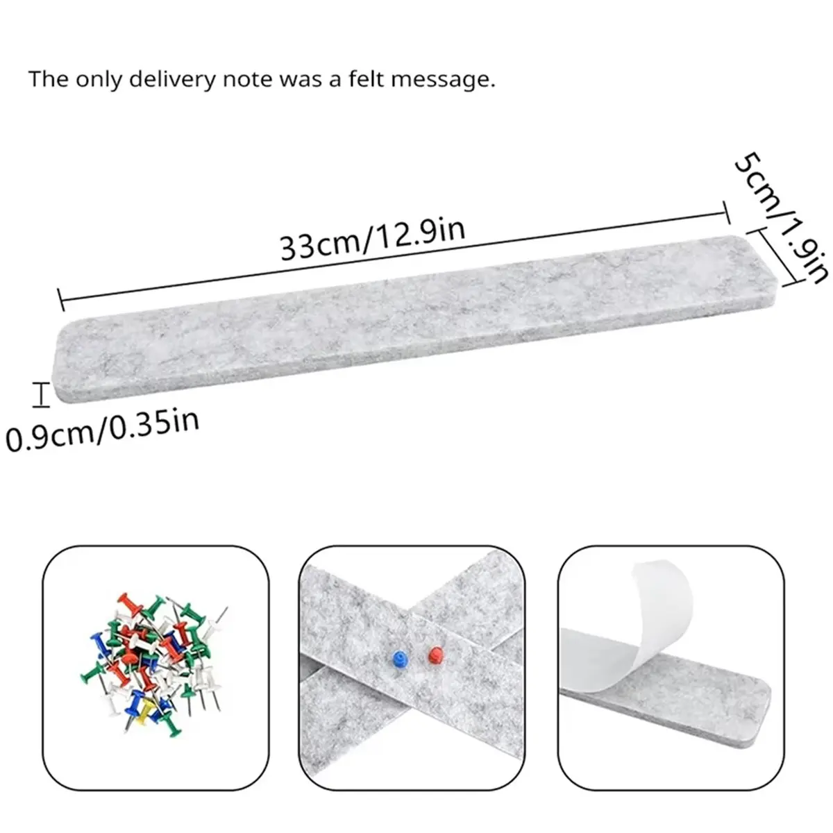 A67T NEW Felt Board Message Self Memo Notice Tack Notes Board Photos Schedules Display Board Bar Home Wall Decoration