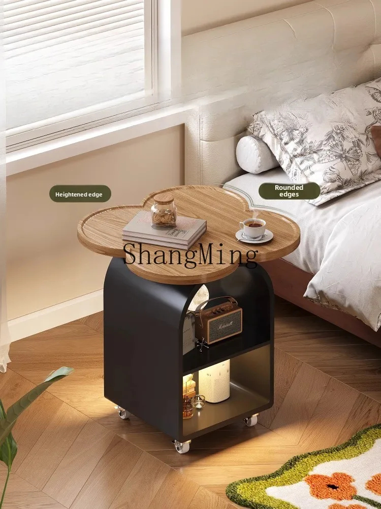 FG Four-Leaf Clover Bedside Small Household Bedroom Bedside Storage Bedside Shelf Side Table