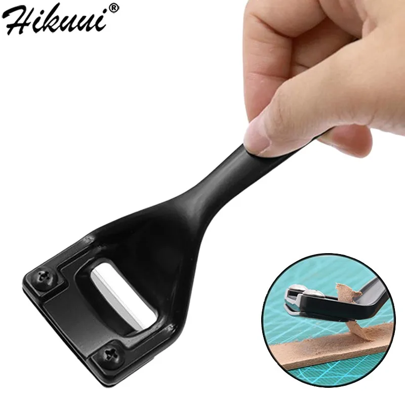 Leather Thinning Shovel Edge Skiver Leather Trimming Knife Safety Beveler Blades DIY Craft Peeler Skiving Tools