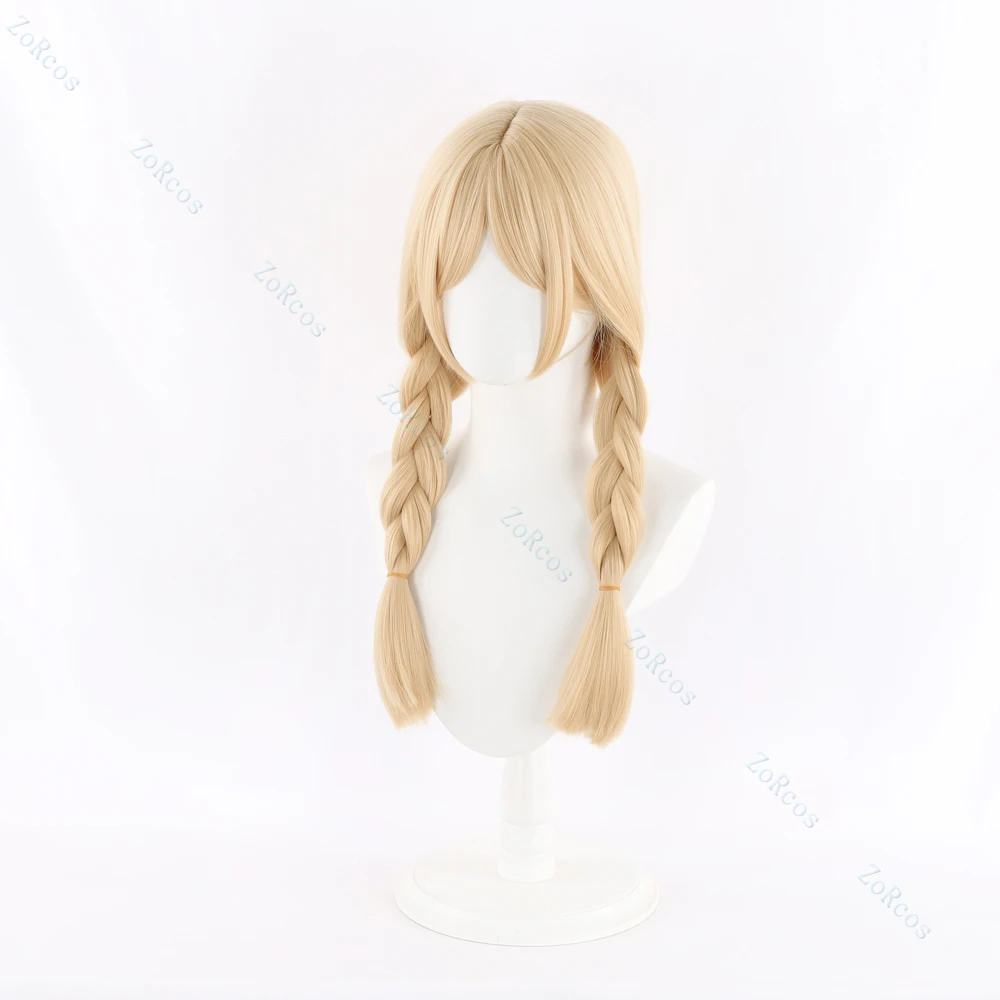 Anne Lester cosplay Wig Game Identity V Anne Lester Yellow Double Braid Hair Heat Resistant Synthetic Halloween Role Play