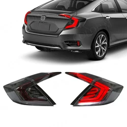 For Honda Civic 2016 2017 2018 2019 2020 Tail Lights Rear Brake Stop Turn Signal Lamps Daytime Running Fog Auto Car Accessories