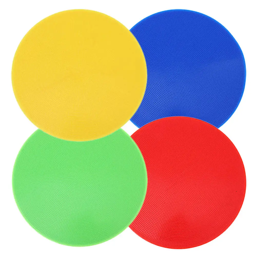 4 Pcs Carpet Football Circle Dots Number Spot Markers Stickersraibow Accessories Spots for Classroom Floor Pvc Circles