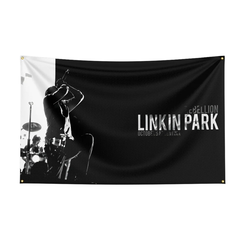 L-Li-n-kin Park Flag Professional Flag Polyester Digital Printing Flagge Banner For Decoration Garage Room Home