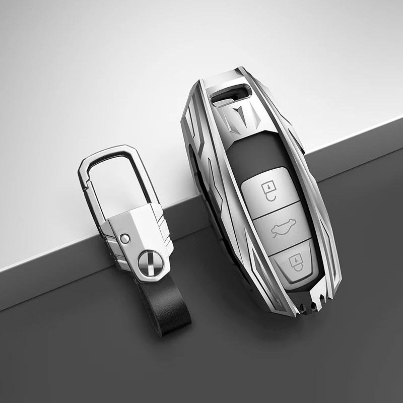

Car Key Case Cover Key Bag For Audi a1 a3 8v a4 b9 a5 a6 c8 q3 q5 q7 tt Keychain Accessories Car-Styling Auto Holder Shell