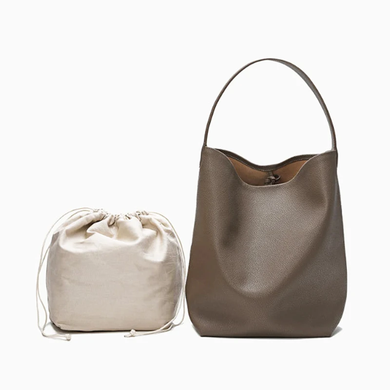 Vendita calda borsa da donna borsa a tracolla in morbida pelle stile pigro borsa sotto le ascelle borsa a secchiello grande casual femminile