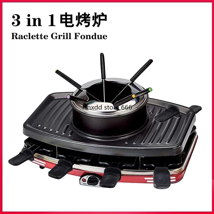 Export to Germany Double-layer electric oven Smokeless barbecue machine Cheese cheese teppanyaki