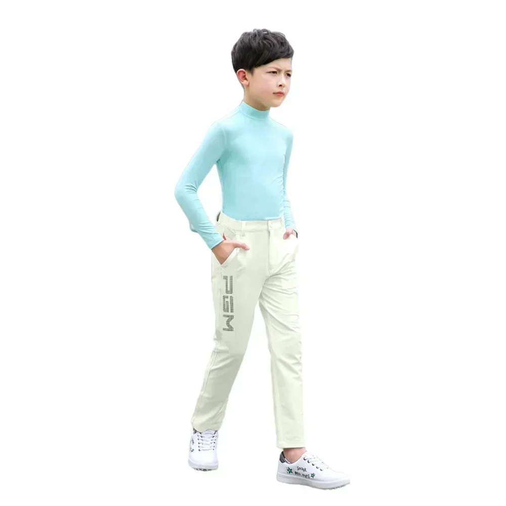 Hot PGM Plush Golf Pants For Children's Clothing, Boys' Autumn And Winter Clothing, Warm And Thick Pants