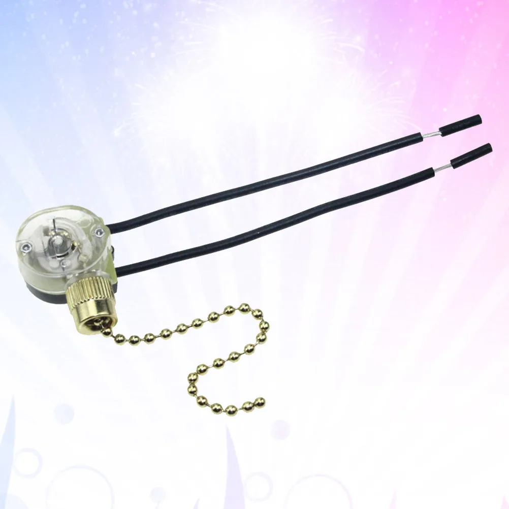 

Выключатель-цепочка для вентилятора, двухпроводной, ручной, для включения/выключения, для освещения и бытовой техники, удобный, для домашнего использования