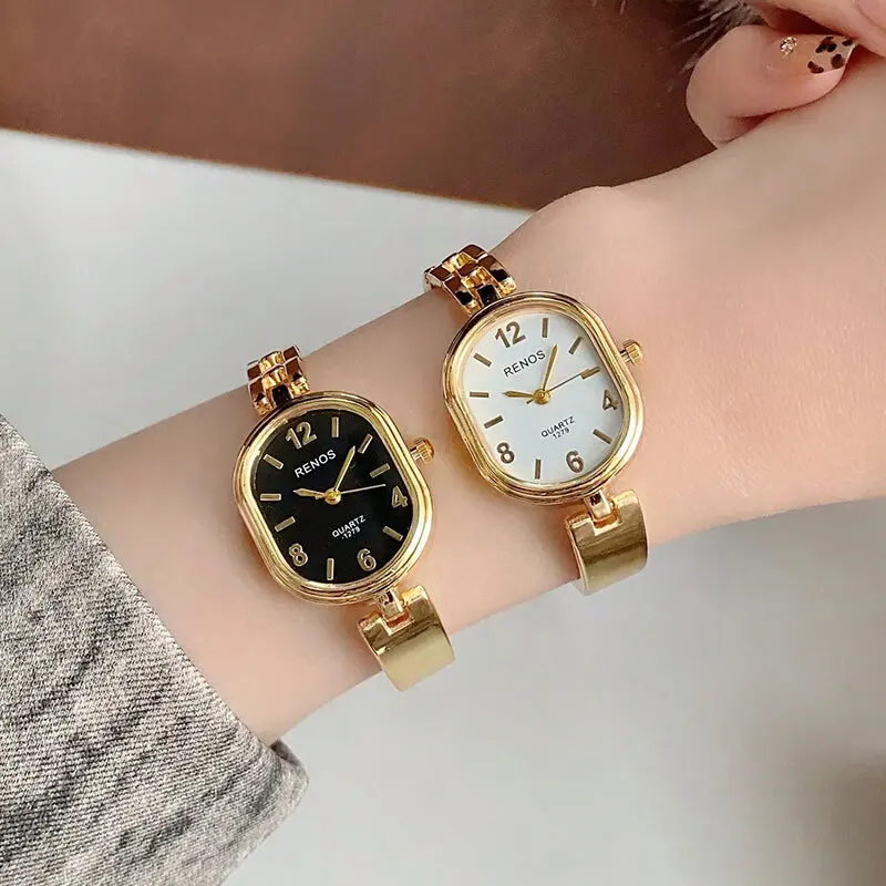 นาฬิกาข้อมือผู้หญิง ดีไซน์หรูหรา สายแบบกำไล แบรนด์ดัง รุ่นใหม่ล่าสุด แฟชั่นทันสมัย สำหรับสาวๆ สไตล์อินเทรนด์