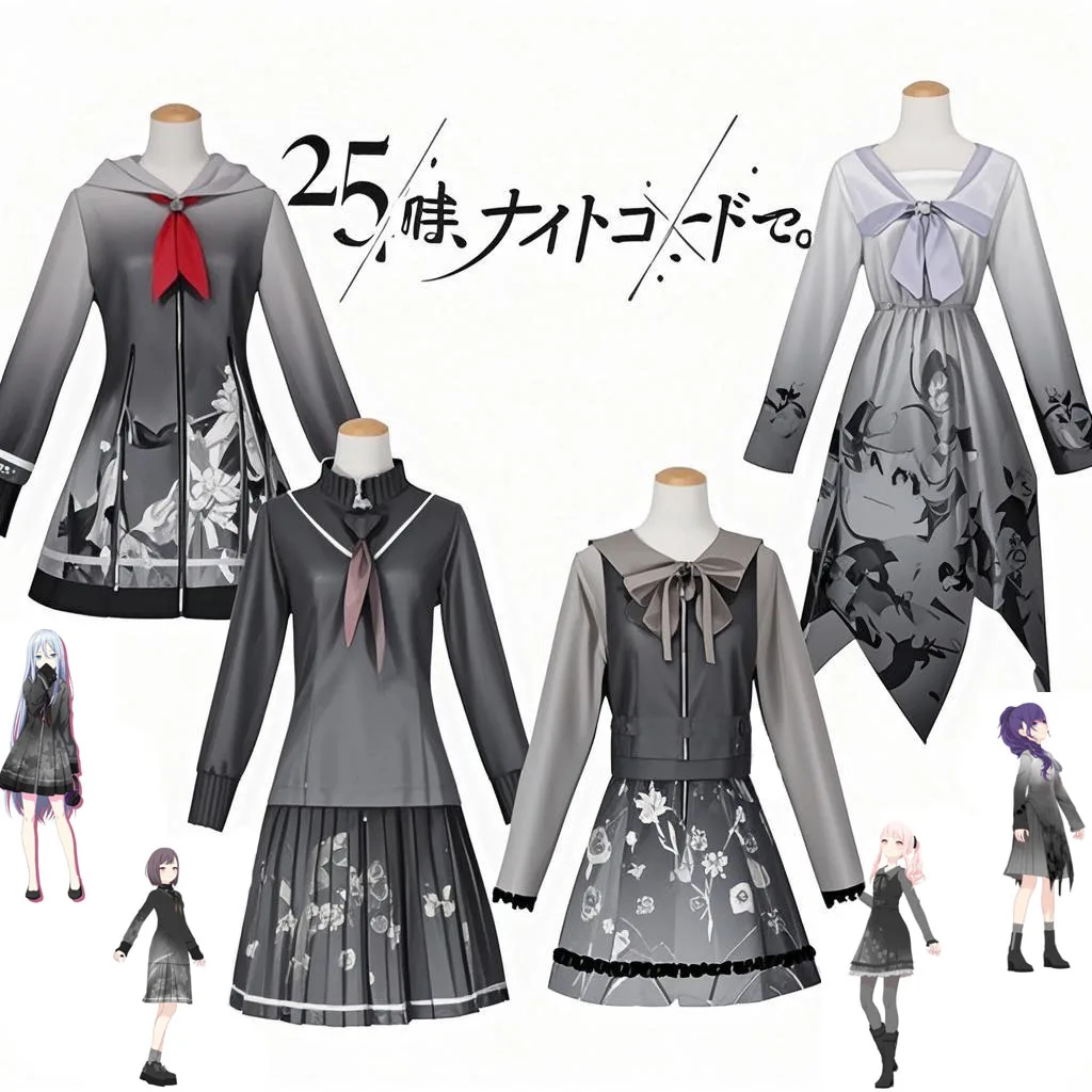 

Spot World Plan Kozaki Toshio Cos Платье Повседневный комплект Аниме Виртуальный идол Аниме Костюм