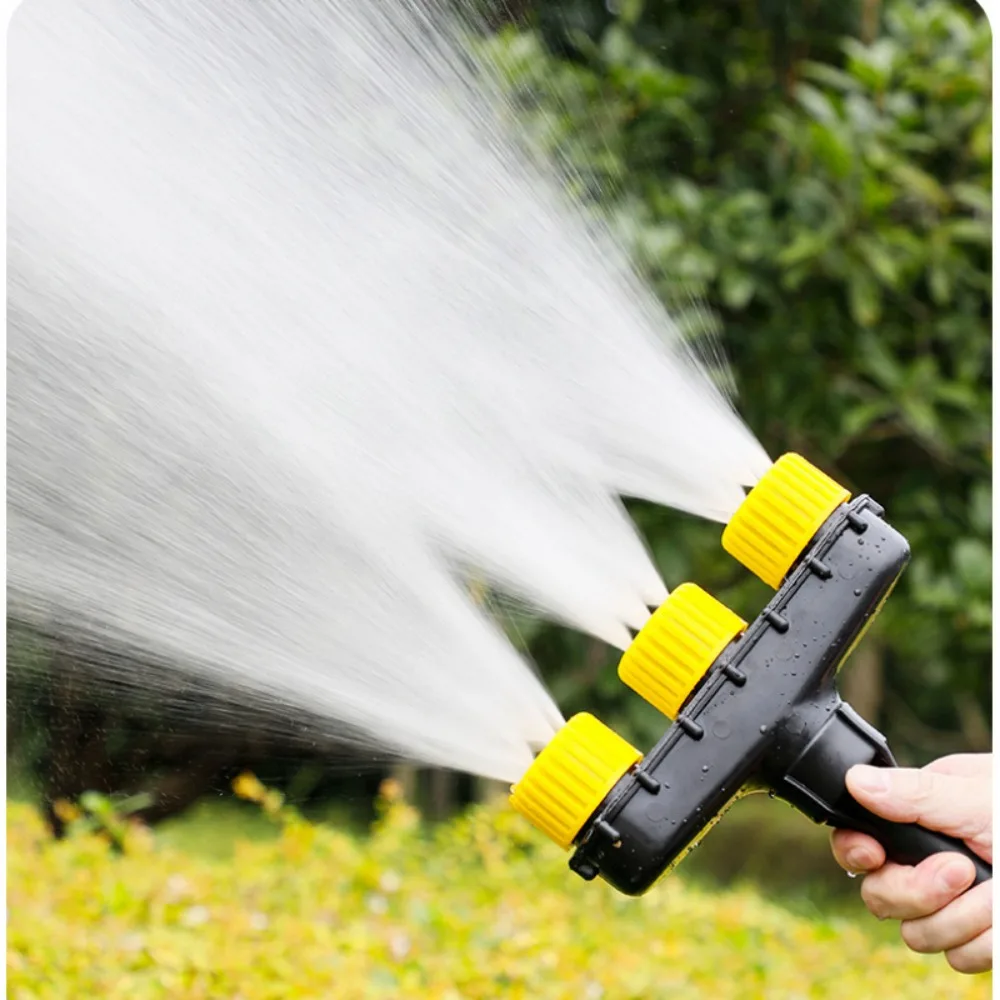 Garden Lawn Sprinkler Nozzle Multi-Head Adjustable Water Hose Spray Head for Agricultural Irrigation Plant Watering Yard Tool