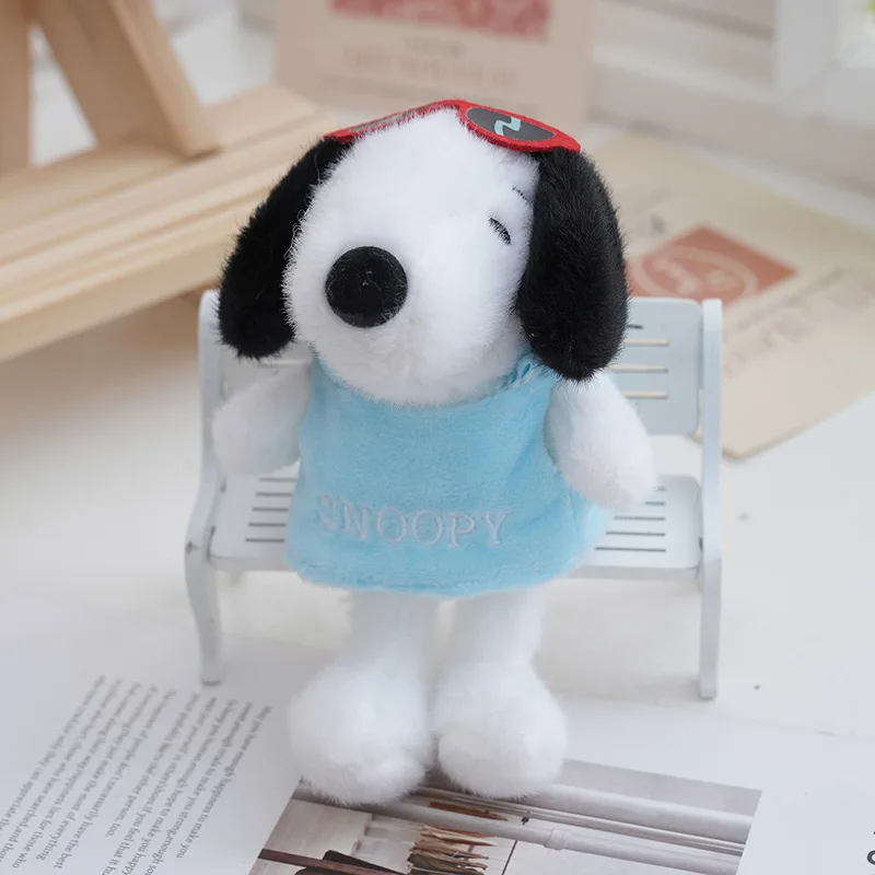 미니소 스포츠 스웨트셔츠 스누피 선글라스 플러시 백팩 키체인 펜던트 소년 소녀용 최고의 생일 선물 크리스마스 선물