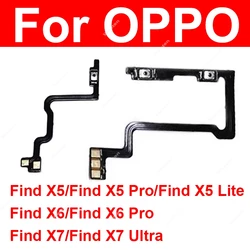 For OPPO Find X5 Pro Lite Find X6 Pro Find X7 Ultra Power Volume Side Buttons On Off Power Volume Keys Flex Replacement