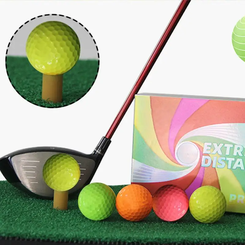 Soft Indoor Golf Balls Practicing Tool For Golf Professions 12X Golf Match Balls Golf Double Deck Ball Double Layer Golf Ball