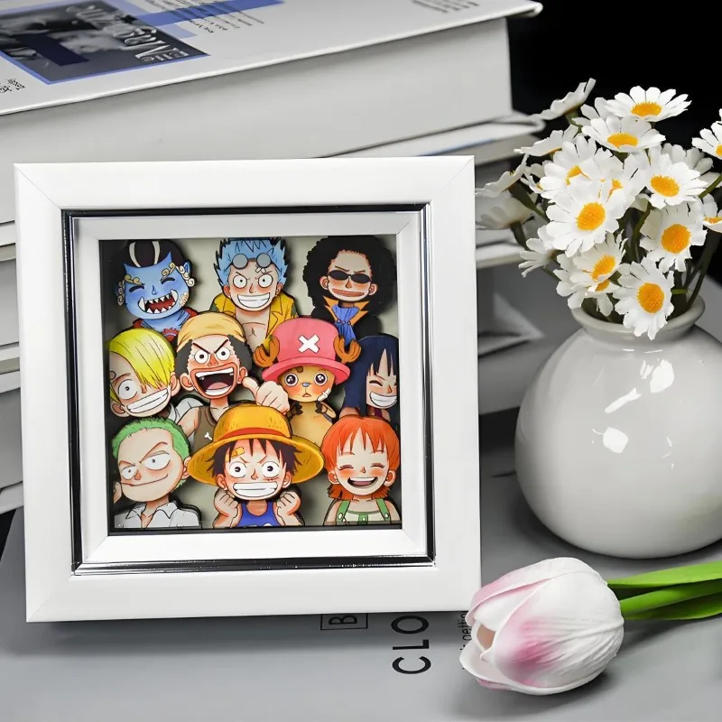 원피스 Luffy 애니메이션 만화 새로운 3D 입체 장식 그림 맞춤형 데스크탑 거실 입구 장식 선물