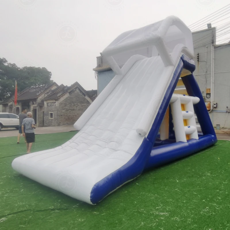 Tobogán inflable gigante para piscina comercial, tobogán de agua hinchable para exteriores, piscina para niños y adultos, venta al por mayor