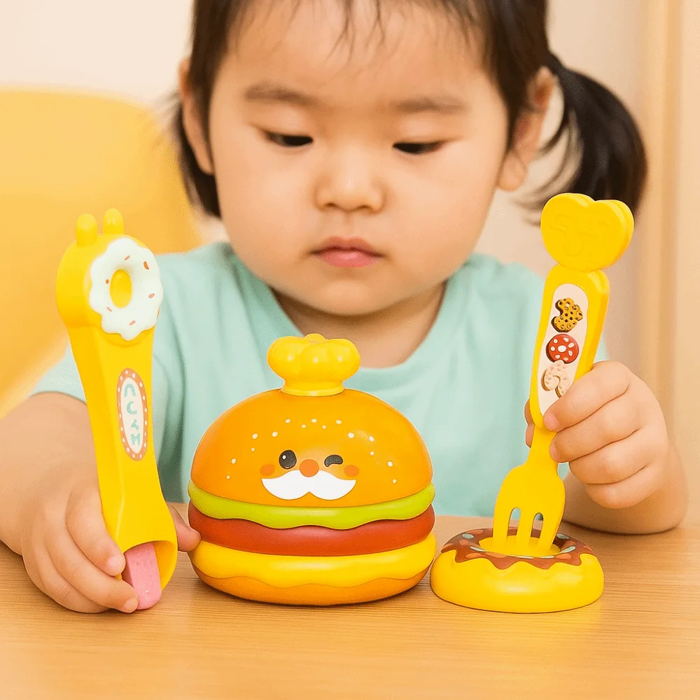 

Food Feeding Pudding Feeding Toy Simulation Early Education Hamburger Pudding Toy Japanese Pretend Play Play House Toys