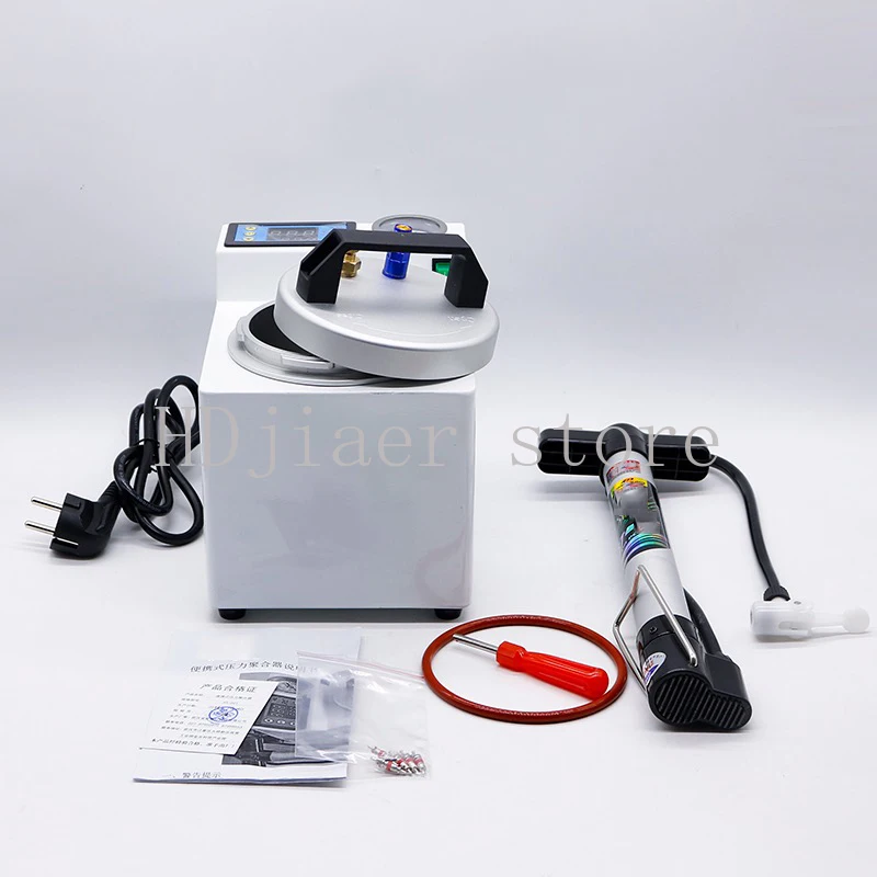

Dental Lab Automatic Polymerizer – Portable Curing Pressure Pot with Digital Display, for Adsorption Silicone Rubber Repair