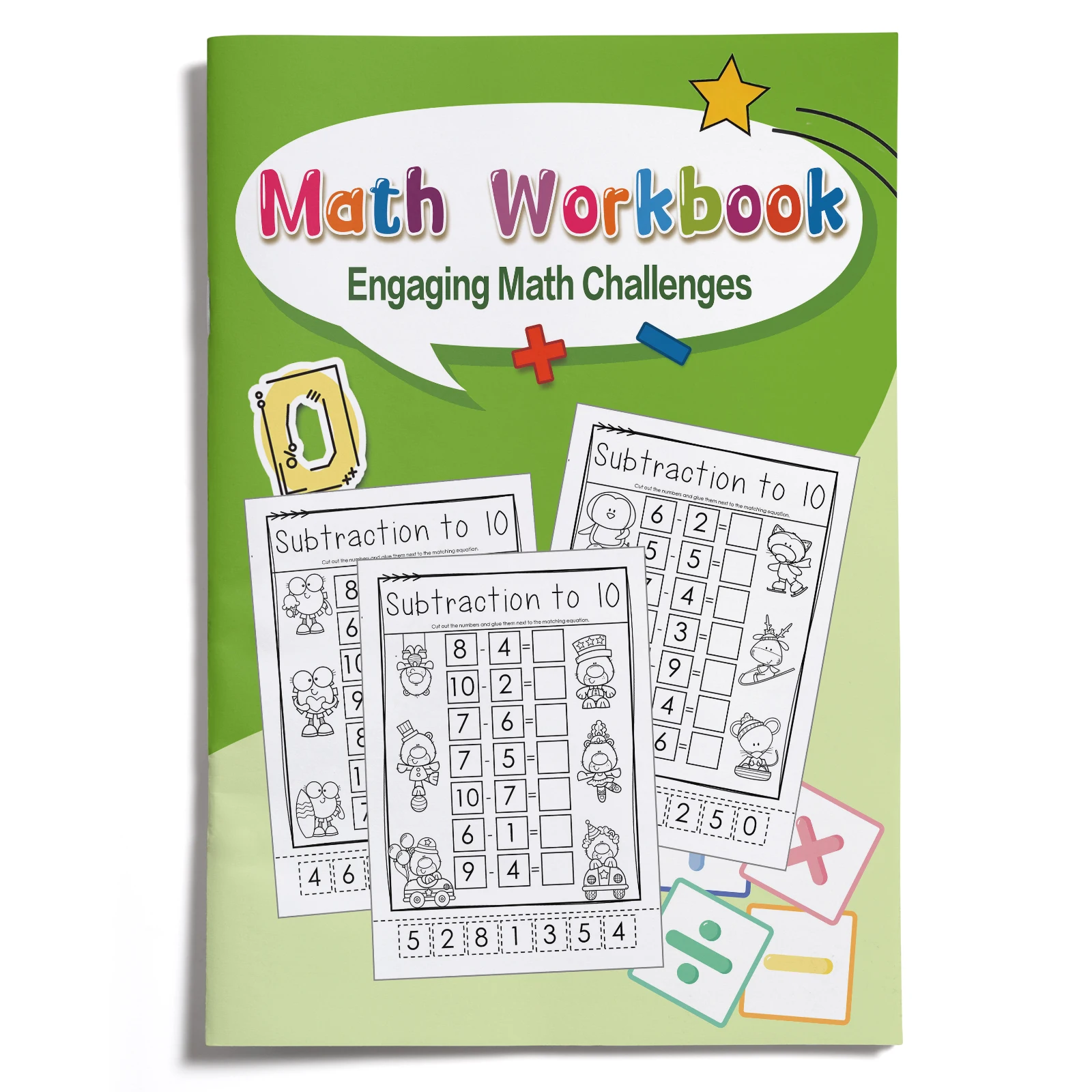 Learning Workbook Preschool - Cahier d’exercices de mathématiques pour enfants,