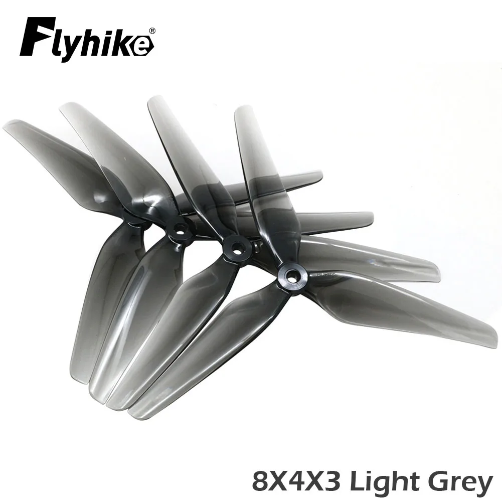 2/4Pair HQProp 8X4X3 8040 3-Blade Black-Glass Fiber Nylon Propeller for 8inch Multirotor X-Class MacroQuad FPV Drones (2CW+2CCW)